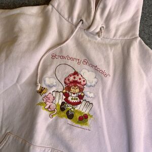 Vintage Strawberry Shortcake Sweatshirt Hoodie Women’s XL Fits Like Large Stain*
